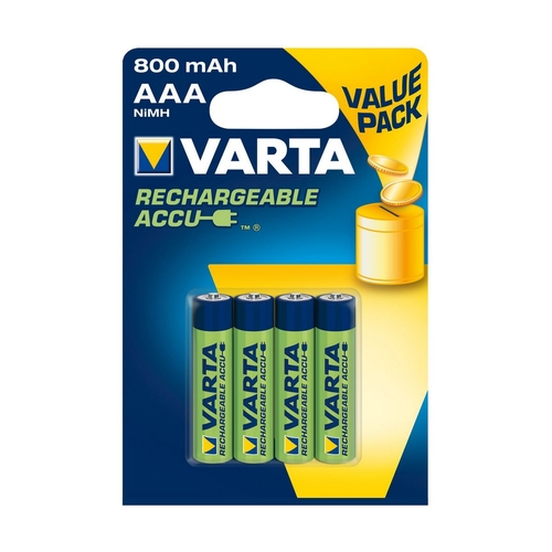 Rechargeable Batteries Varta 800 mAh 1,2V (4 Units)