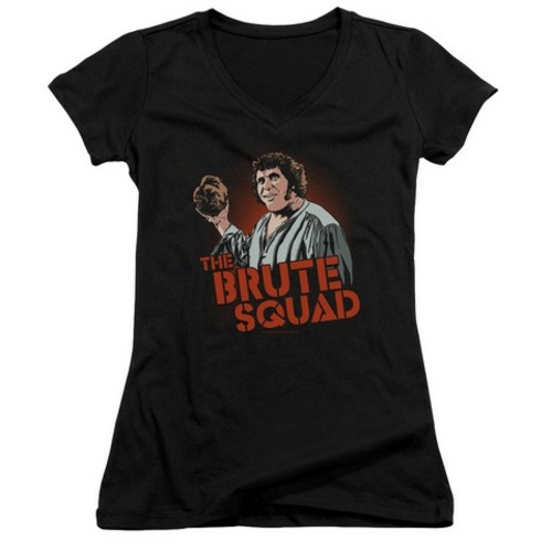 Trevco Pb-Brute Squad Junior V-Neck Tee, Black - Large