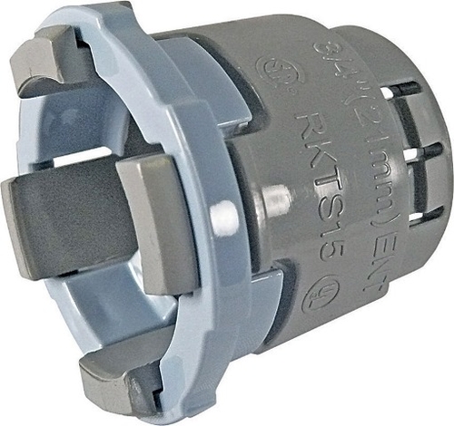 EZ-Flex 5163405C Pvc Snap-In Terminator Adapter  0.5 in.