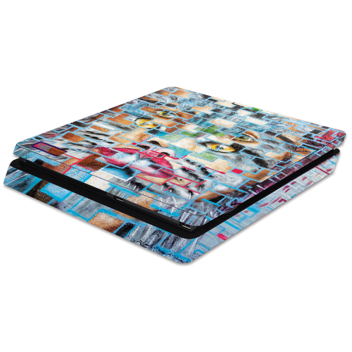 MightySkins SOPS4SL-Face Tiles Skin for Sony PS4 Slim Console - Face T