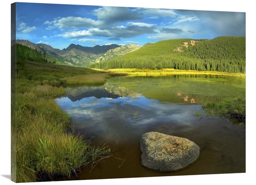 Global Gallery GCS-452136-3040-142 30 x 40 in. Reflection At Mount Pow