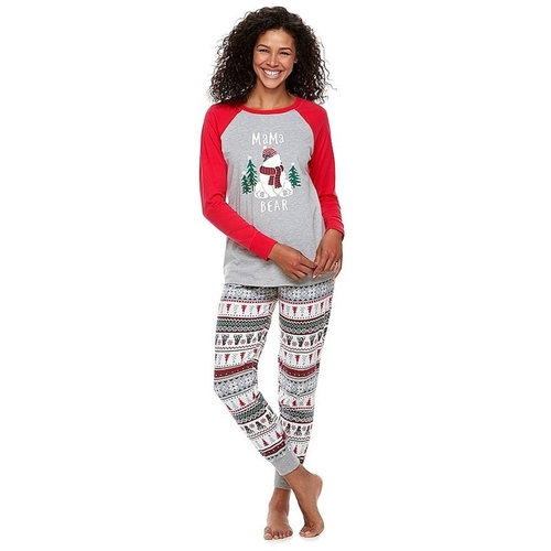 Christmas Couple Pyjamas 2 Pcs 2019 Winter