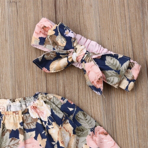 0 24M Baby Girls Summer Floral Outfits Babies