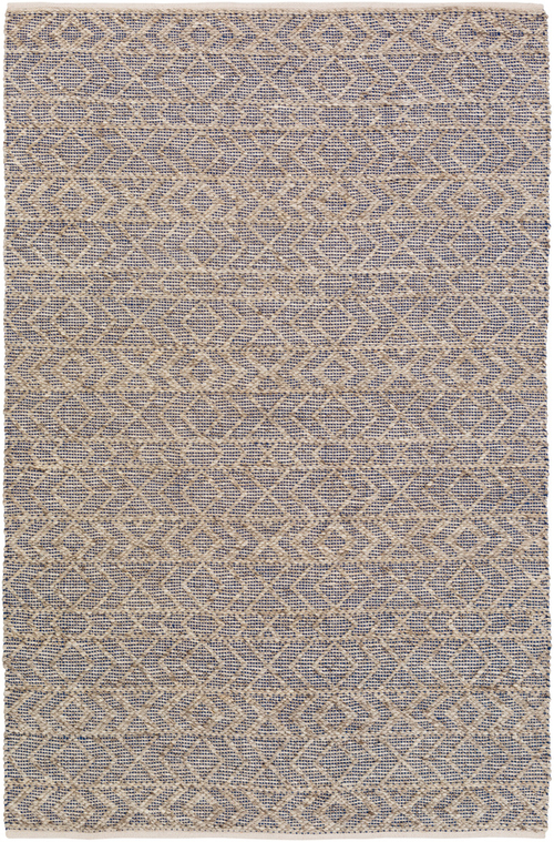 Surya ING2003-46 Ingrid Area Rug - Dark Blue, Ivory & Taupe - 4 x 
