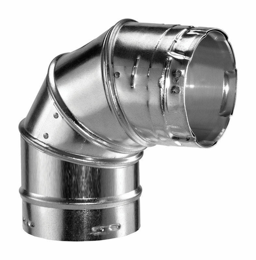 M&G DuraVent 4537924 3 in. Galvanized Adjustable Elbow