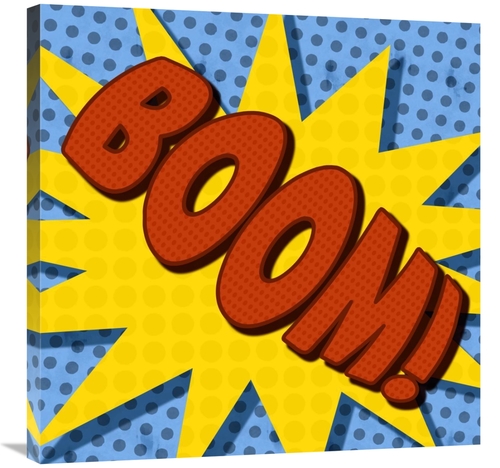 Global Gallery GCS-388375-3030-142 30 x 30 in. Word Power - Boom Art P