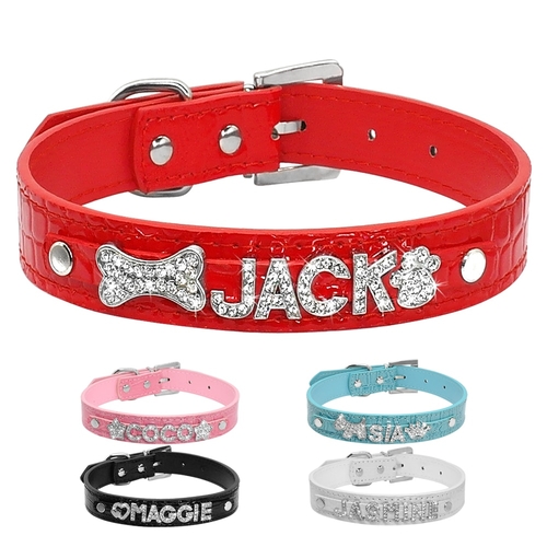 Customized Dog Collar Personalized Leather Dog