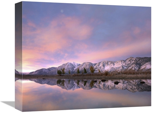 Global Gallery GCS-396277-16-142 16 in. Moon Over Carson Range with Ca