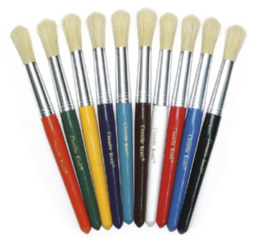 Chenille Kraft CK-5183 Colossal Brushes Set Of 10 Assorted- Colors