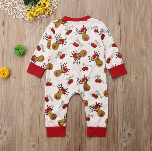 Baby Long Sleeve Romper Clothes Kid Girl Boy Moose