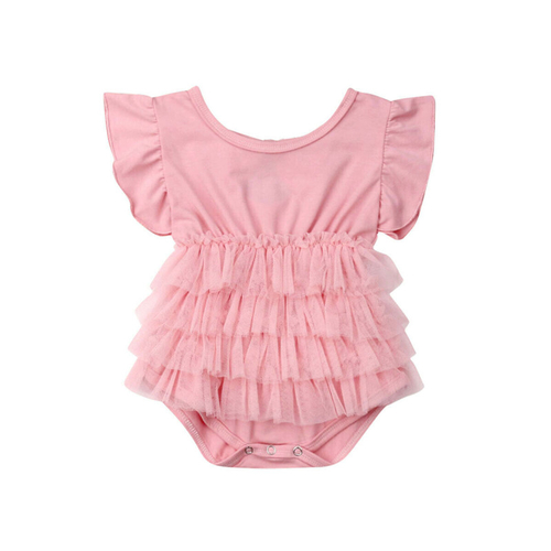 Newborn Infant Baby Girl Kids Cotton Romper