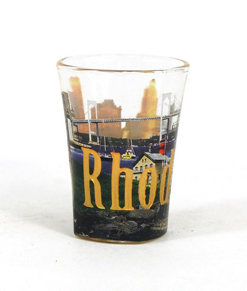 Americaware SGRDI01 Rhode Island Full Color  Etched  Shot Glass