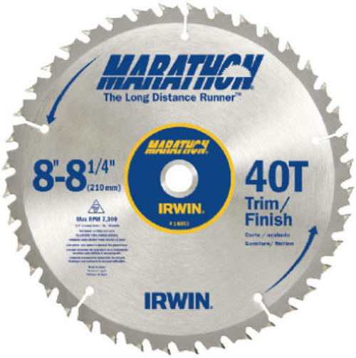 Irwin 14053 8.25 in. 40 Tooth Carbide Tipped Blade