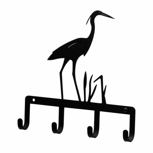 Wrought Iron Heron Key Holder Key Hooks