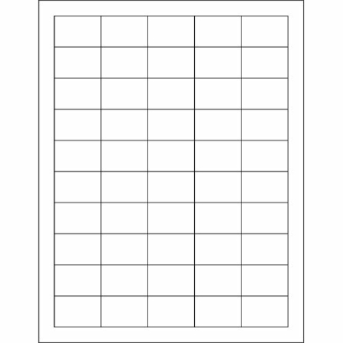 Box Partners LL107 1.5 x 1 in. White Rectangle Laser Labels - Pack of 