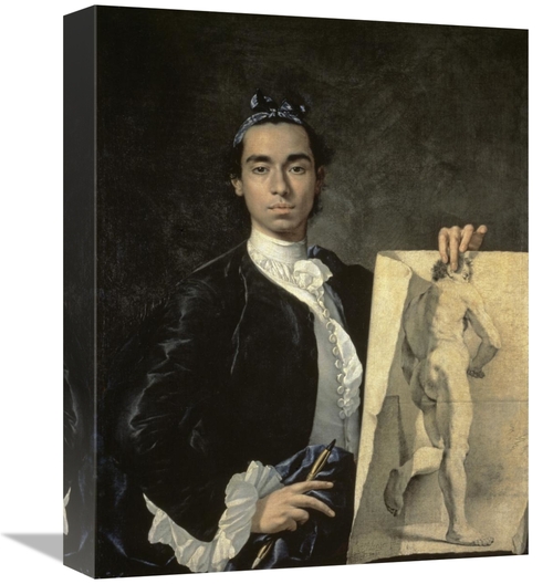 Global Gallery GCS-278544-16-142 16 in. Portrait of the Artist Holding