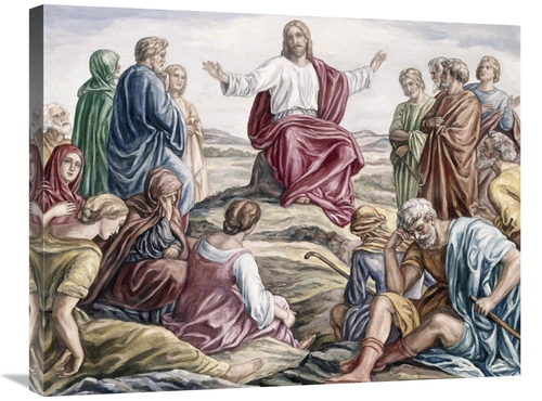 Global Gallery GCS-283336-30-142 30 in. Sermon on the Mount Art Print 