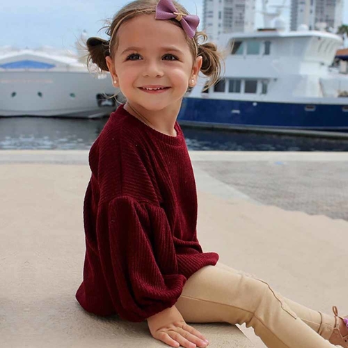 Fashion Solid Color Cotton T shirt Children's