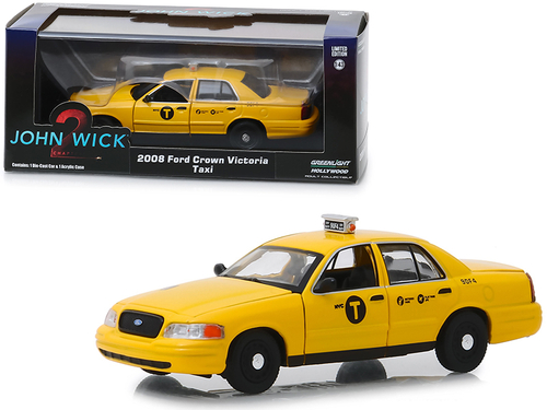 2008 Ford Crown Victoria \NYC Taxi\" Yellow \"John Wick: Chapter 2\"