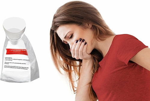 Urgent Assist Bags. Disposale Plastic Vomit and Urine Bags. Clear