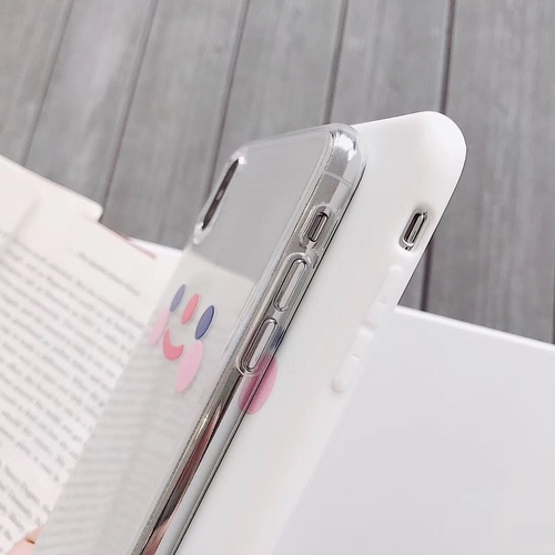 Lovely Gentle Smile Cartoon Transparent Phone Case