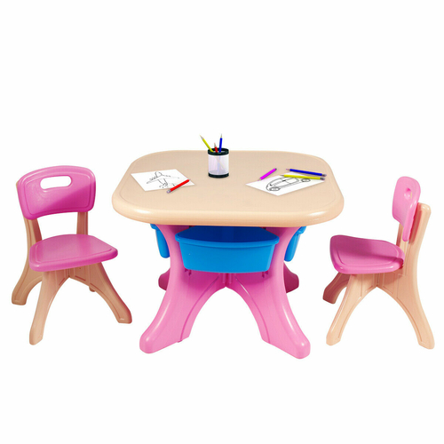 Children's Table and Chairs Set, Children's Activity Table with