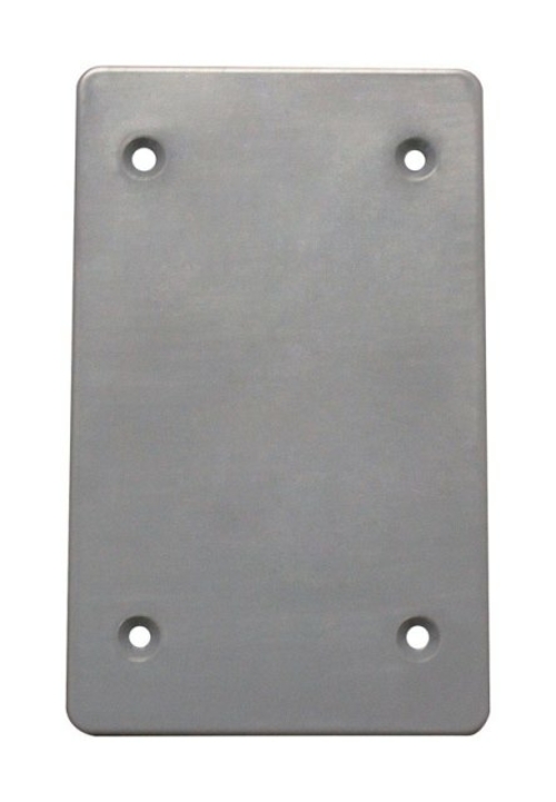 Sigma Electric 14150 2 Gang Rectangle Weatherproof Blank Cover  Grey