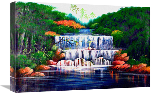 Global Gallery GCS-477328-1624-142 16 x 24 in. The Grand Waterfall Viv