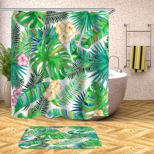 Colorful Tropical Spirit Shower Curtain