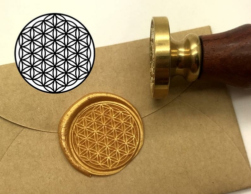 Flower Of Life Wax Seal Stamp Kit Wedding Invitation Sealing Wax