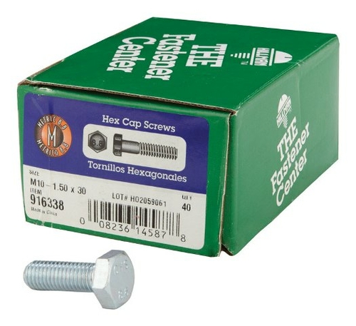 Hillman 916338 10-1.5 in. Hex Head Nf-M Bolt  Box of 30