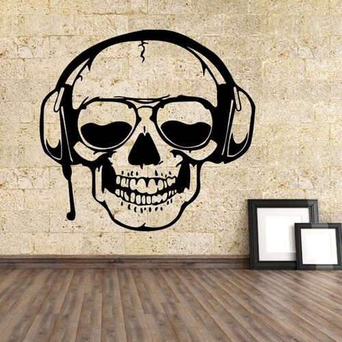 Funny Skull Heads Wall Sticker Creative Halloween