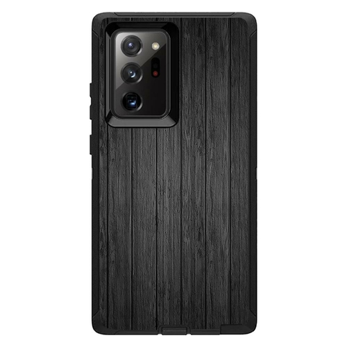 MightySkins OTDSAGNO20UL-Black Wood Skin for Otterbox Defender for Sam