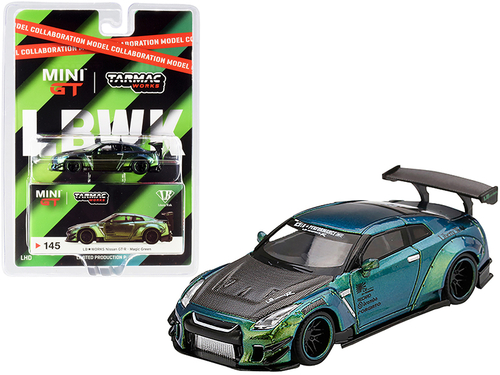 Nissan GT-R (R35) Type 2 Rear Wing Version 3 LB Works Magic Green with