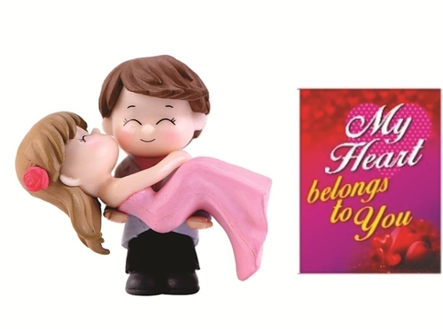 Couple Hug Resin Showpiece Couple Miniatures Romantic Gifts for