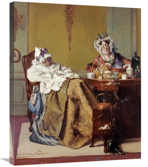 Global Gallery GCS-266693-30-142 30 in. Making Medicine for the Ill Si