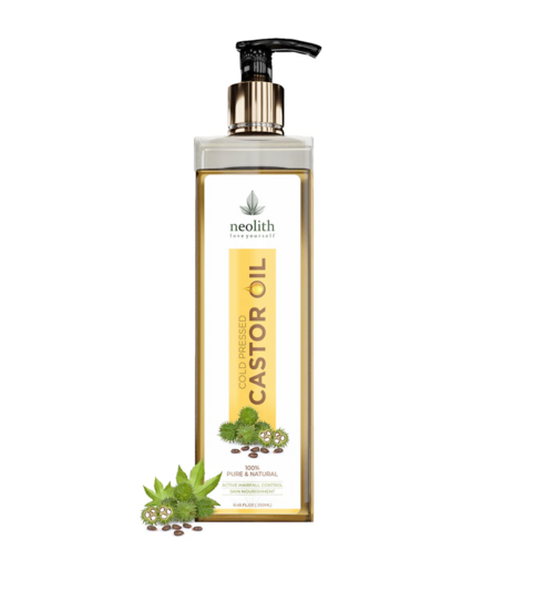 Neolith 100% Organic, Virgin Grade Pure Cold Pressed Castor Oil /