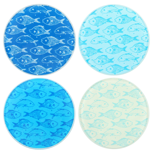Fish Print Coasters