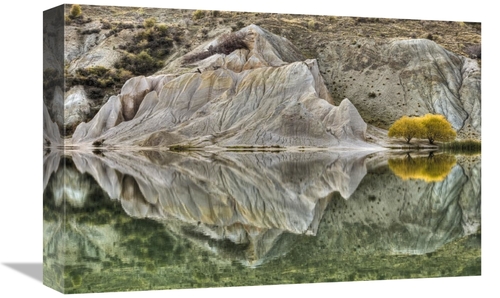 Global Gallery GCS-397765-1218-142 12 x 18 in. Reflection on Blue Lake