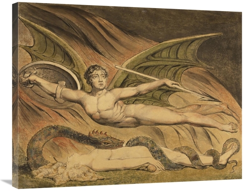 Global Gallery GCS-455026-2835-142 28 x 35 in. Satan Exulting Over Eve