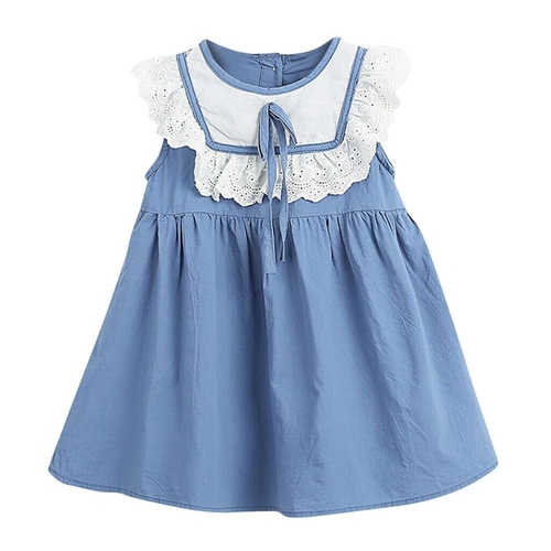 Toddler Kids Baby Girls Lace Ruffled Bow Princess