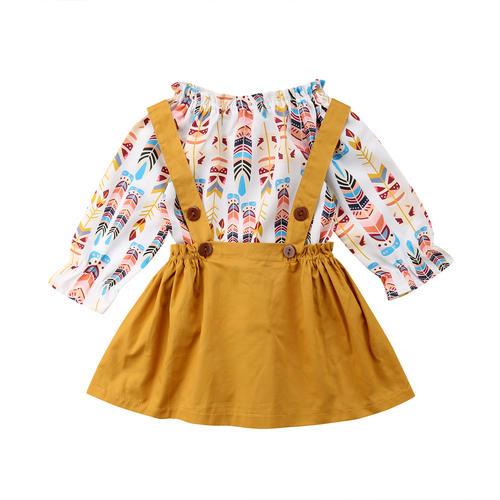 Lovely Summer Toddler Kids Baby Girls Feather Long