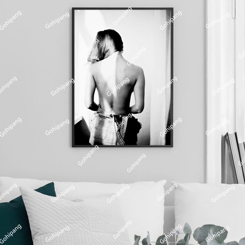 Abstract Sexy Girl Wall Art Canvas Painting Nordic