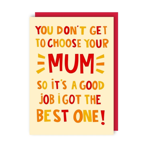 Best One Mother's Day Card (Pack of 6)