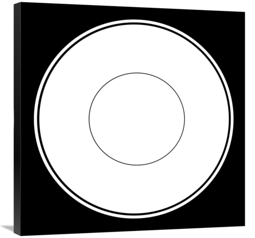Global Gallery GCS-467124-3030-142 30 x 30 in. Mealtime - White on Bla