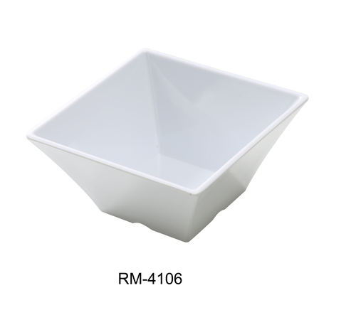 Yanco RM-4106 Rome  6" SQUARE BOWL 26 OZ