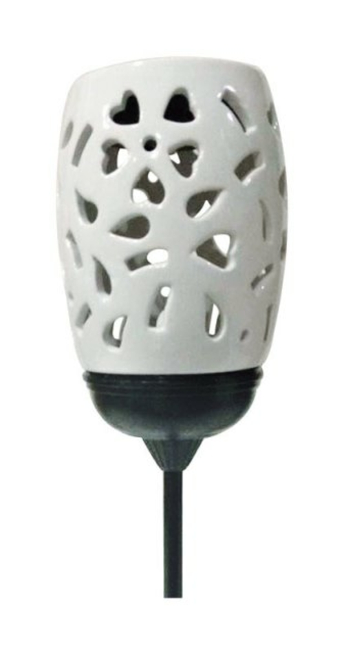 Smart Living 3118MRM1 Ceramic Solar Garden Stake  White - pack of 12