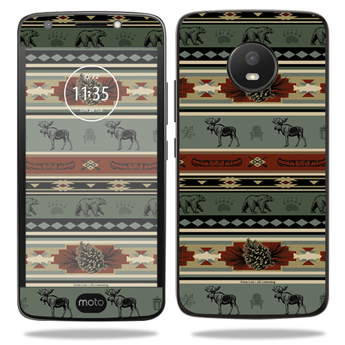 MightySkins MOMOE4-Cabin Stripes Skin for Motorola Moto E4, Cabin 