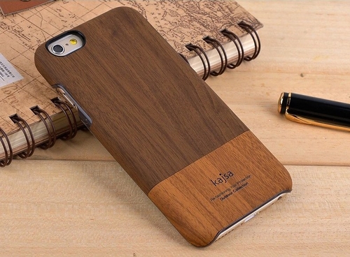 Wood Grain Leather iPhone Case