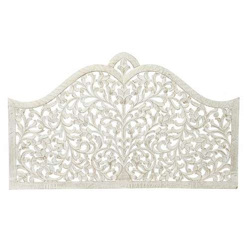 Headboard DKD Home Decor White Golden MDF Wood 152 x 3 x 91 cm